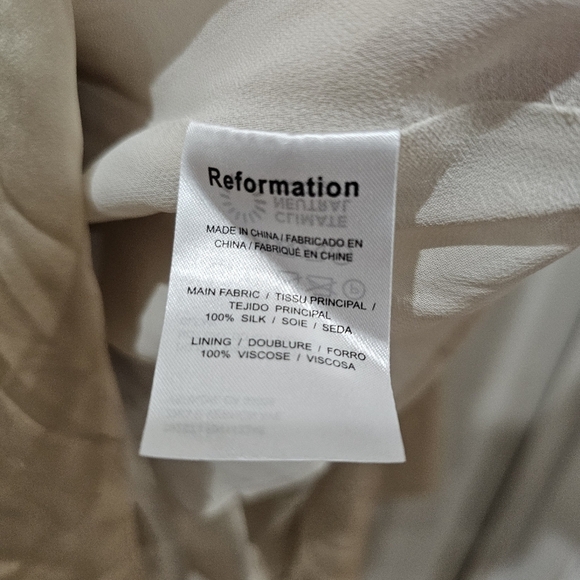 Reformation Blu Silk Dress - Picture 7 of 8